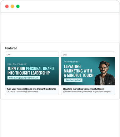 Instant branding | Branded LinkedIn presence in minutes