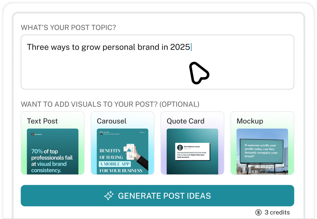 Instant branding | Branded LinkedIn presence in minutes
