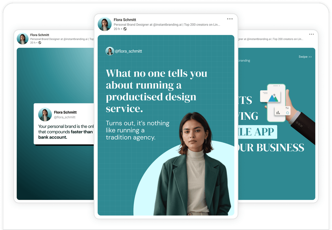 Instant branding | Branded LinkedIn presence in minutes