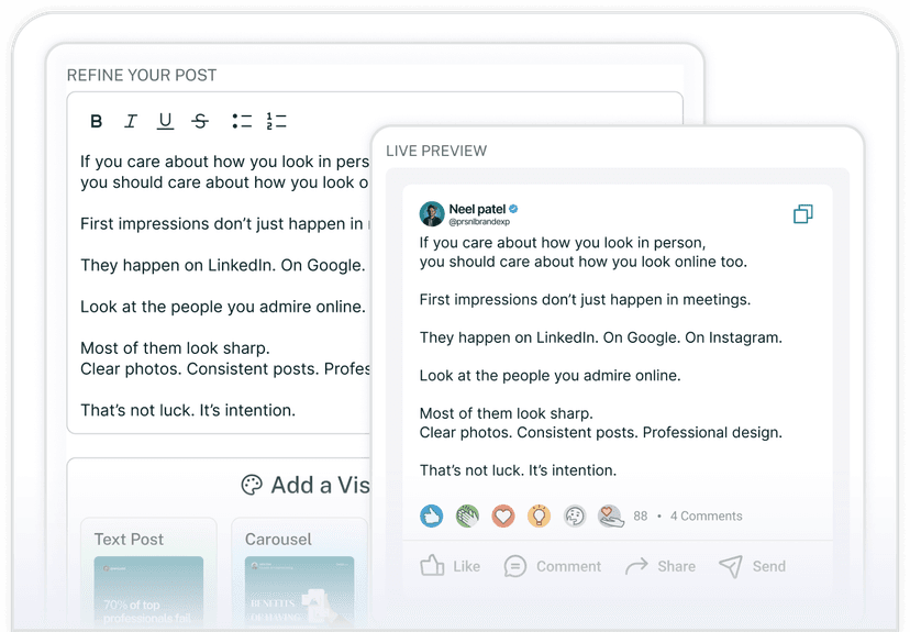 AI that writes posts you would actually post