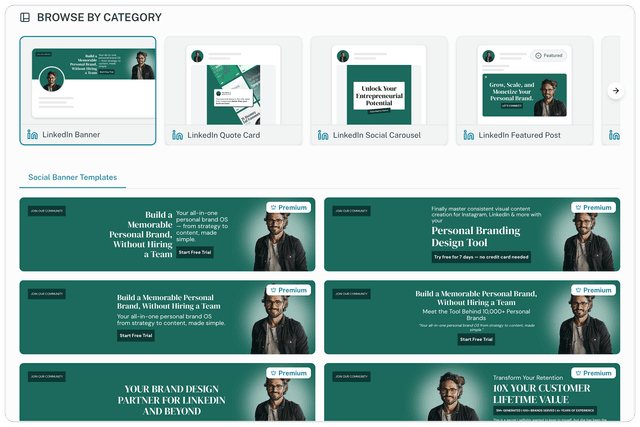 Instant branding | Branded LinkedIn presence in minutes