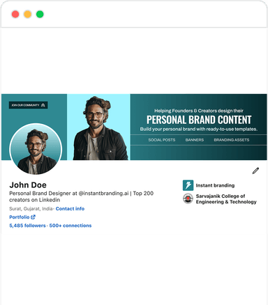Linkedin Label Instant branding | Branded LinkedIn presence in minutes